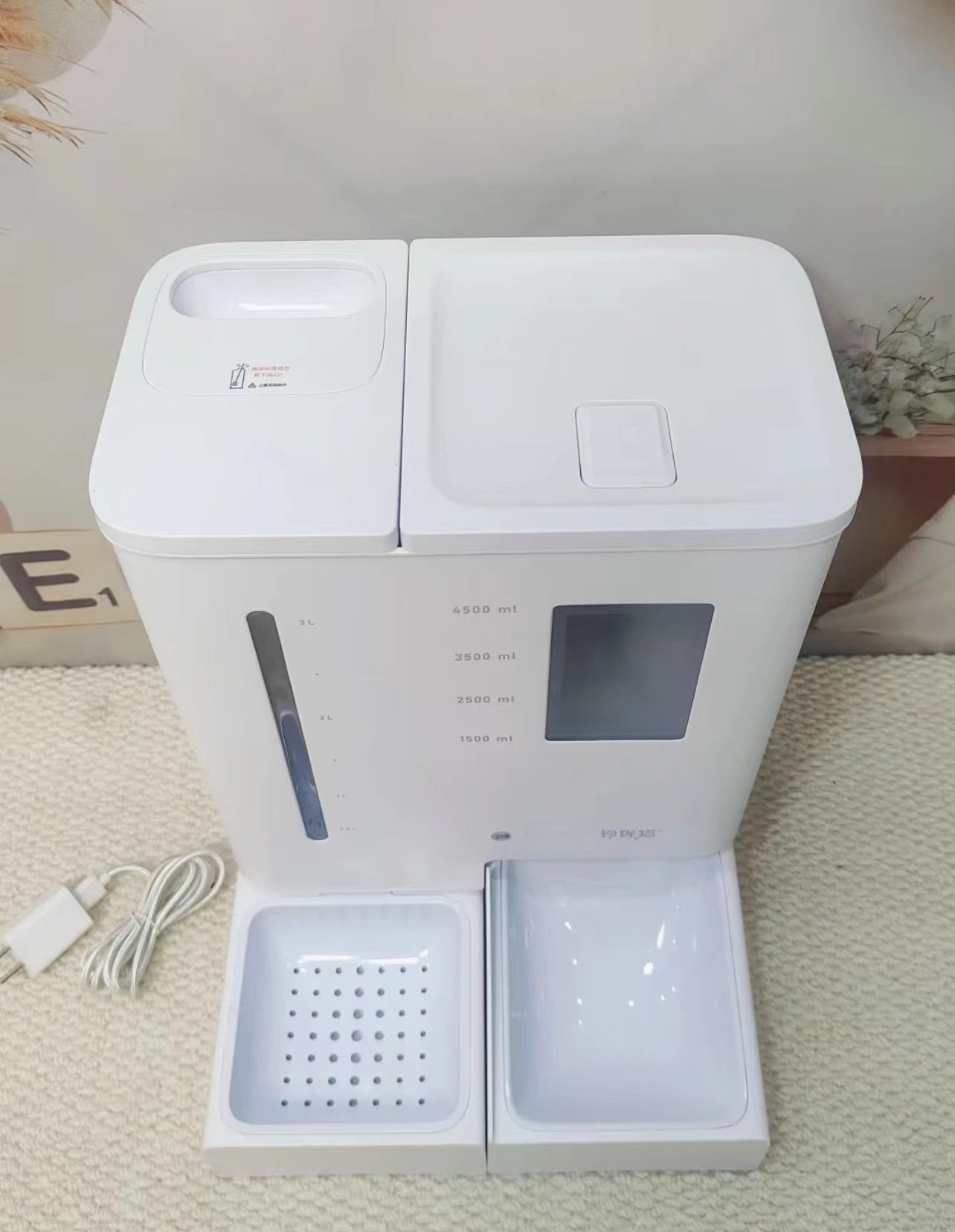 Smart Automatic Pet Feeder with Timer  Dual Bowl Food & Water System