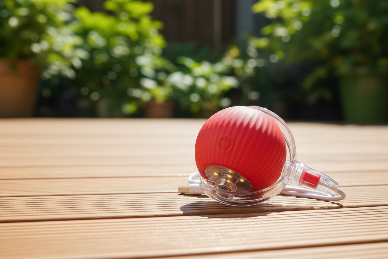 LED Smart Automatic Pet Toy Ball | USB Rechargeable | Durable & Bite-Resistant | Fun for Cats & Dogs