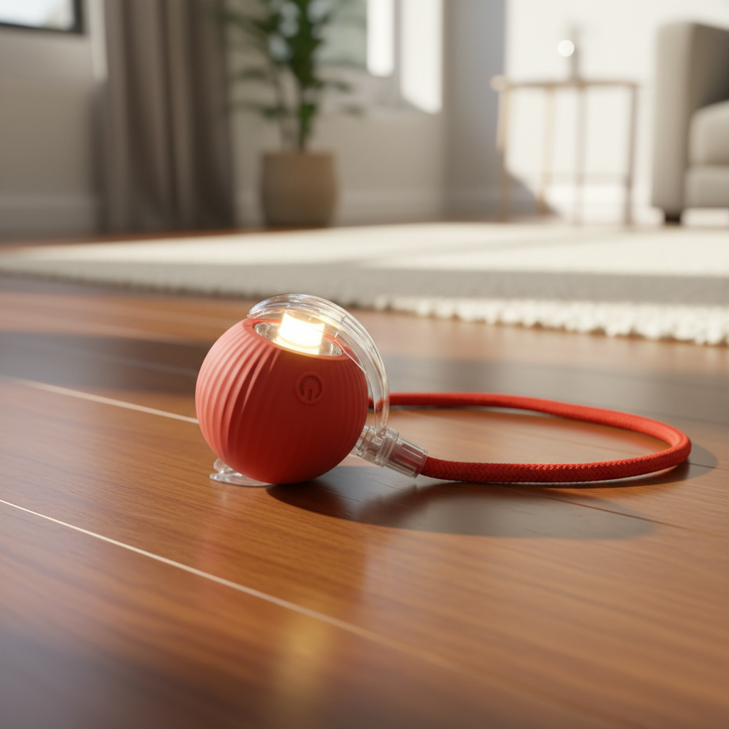 LED Smart Automatic Pet Toy Ball | USB Rechargeable | Durable & Bite-Resistant | Fun for Cats & Dogs