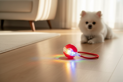LED Smart Automatic Pet Toy Ball | USB Rechargeable | Durable & Bite-Resistant | Fun for Cats & Dogs